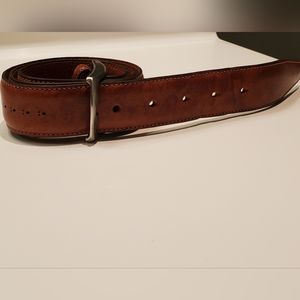 Nordstrom Italian Leather Dress Belt Made in Italy Brown 32 Waist